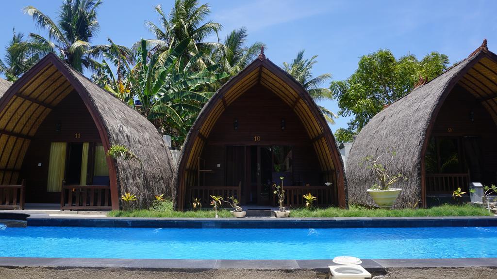 Youpy Bungalows Gili Air Bagian luar foto